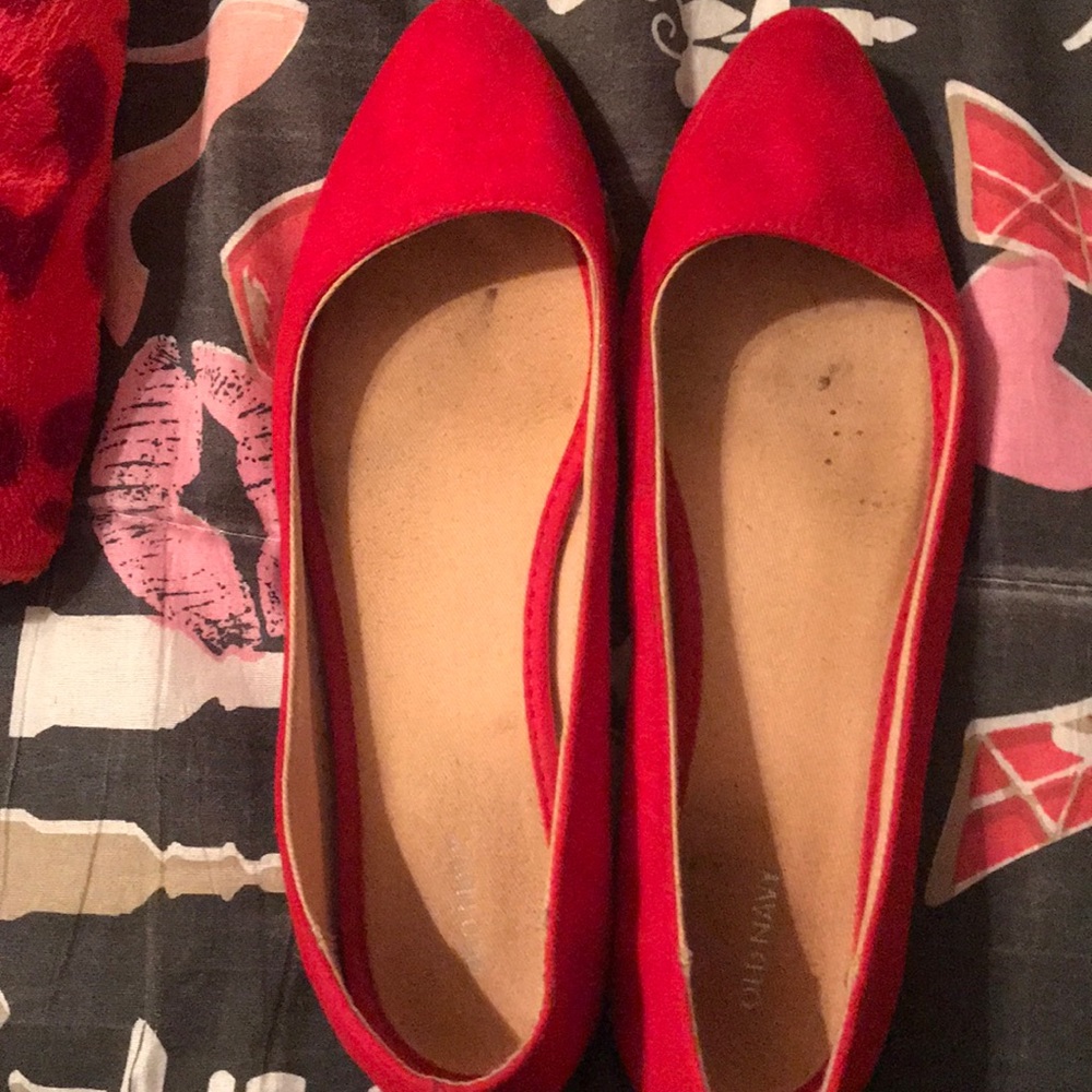 Red Old Navy Flats